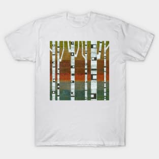 Birches with Blue and Orange T-Shirt